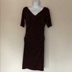 Maggie London brown dress